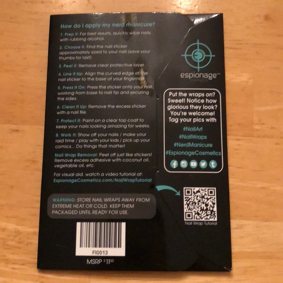 Espionage Cosmetics Nail Wrap We’re Doomed - Picture 2 of 3